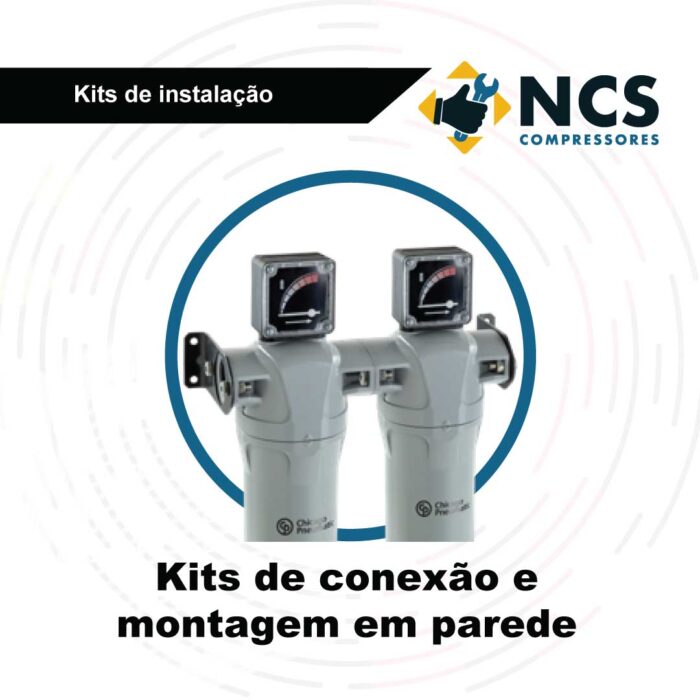 Kits de conexão e montagem em parede