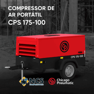 Compressor de ar portátil chicago pneumatic CPS 175 - 100