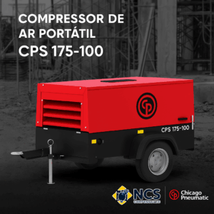 Compressor de ar portátil chicago pneumatic – CPS 175-7