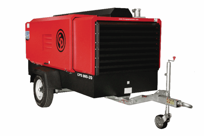 Compressor de ar portátil chicago pneumatic CPS 815-14 / CPS 800-20 – alto desempenho com motor MWM mecânico - Imagem 2